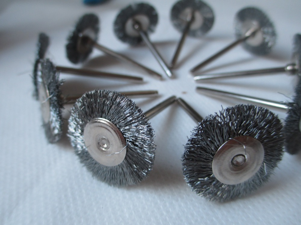 ̴ 帱     Ʈ   10PCS ƿ ̾  귯 巹   ׼ ȸ /10pcs Steel Wire Wheel Brush dremel tools accessories rotary tool for mini drill